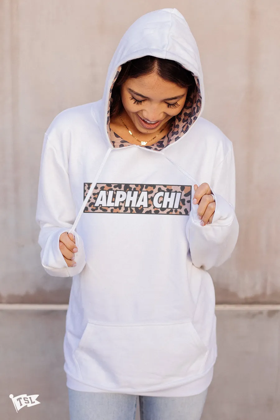 Alpha Chi Omega Leopard Hoodie