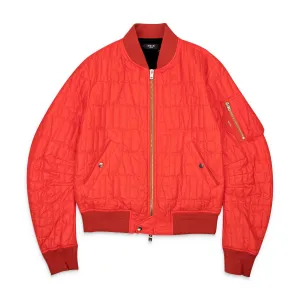 Amiri QUILTED LOGO BOMBER - Orange