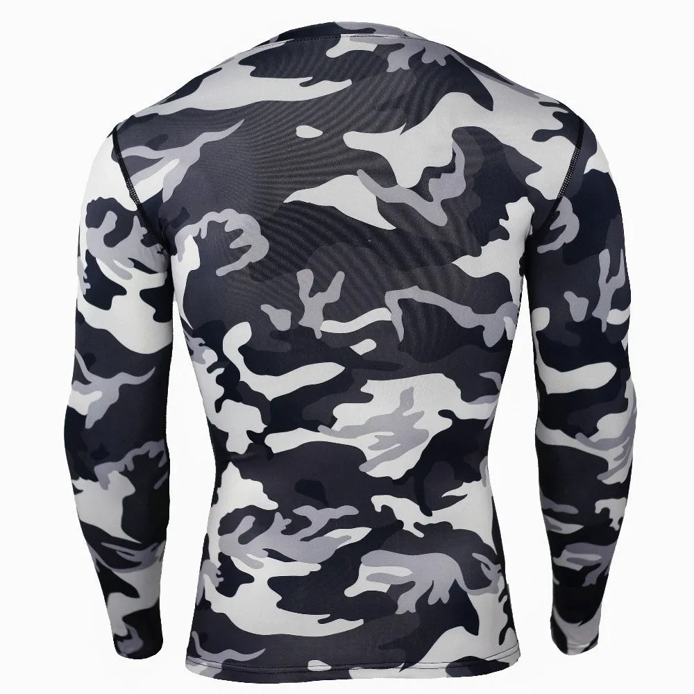 ARMY CAMOUFLAGE Compression Shirt for Men (Long Sleeve)