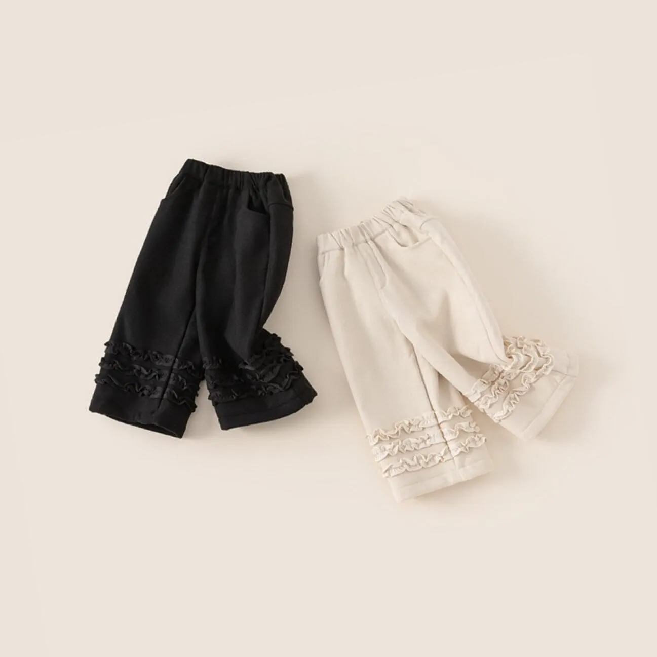 Aurora Lace Trim Winter Plush Pants