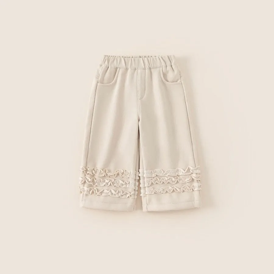 Aurora Lace Trim Winter Plush Pants