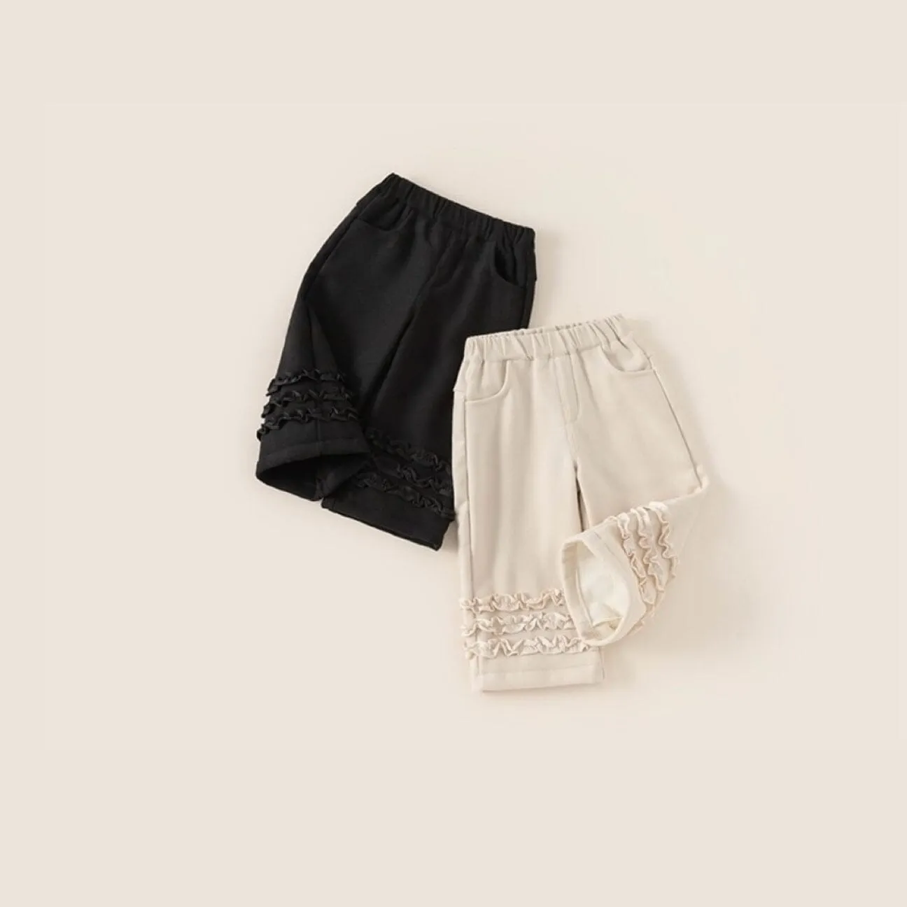 Aurora Lace Trim Winter Plush Pants