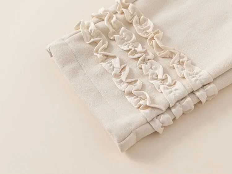 Aurora Lace Trim Winter Plush Pants