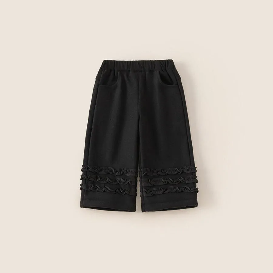 Aurora Lace Trim Winter Plush Pants