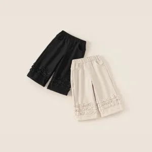 Aurora Lace Trim Winter Plush Pants