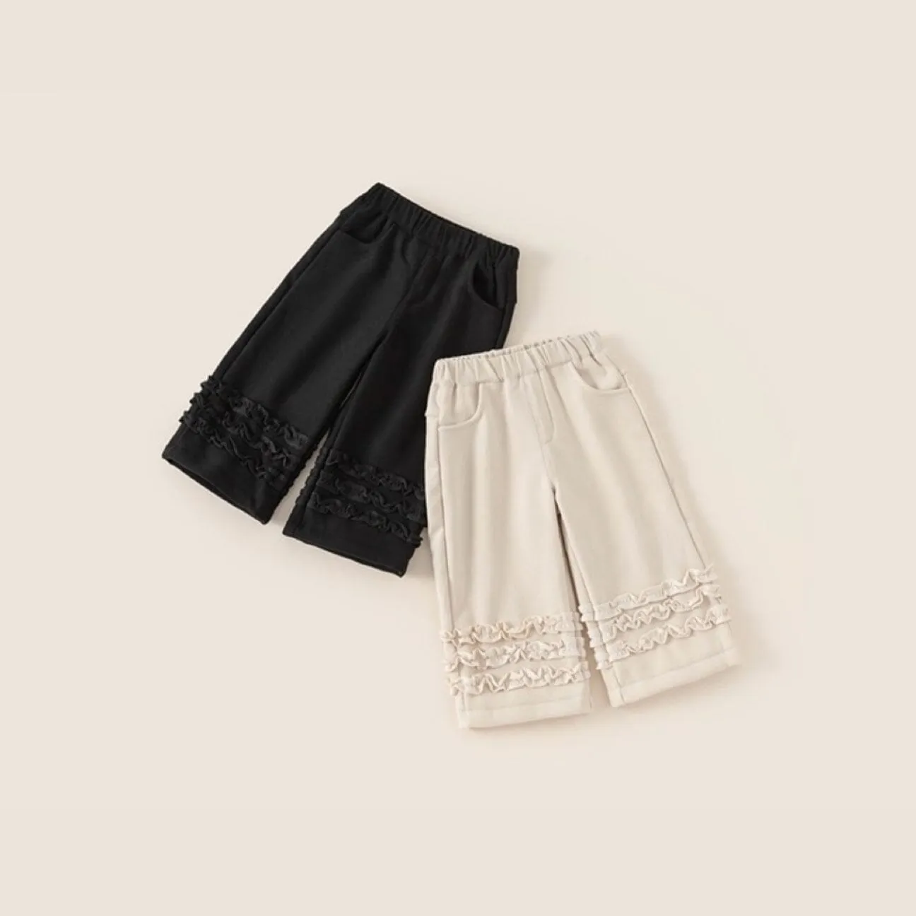 Aurora Lace Trim Winter Plush Pants