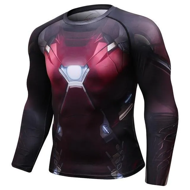 Avengers 3 Infinity War Iron Man Men's Compression Shirt