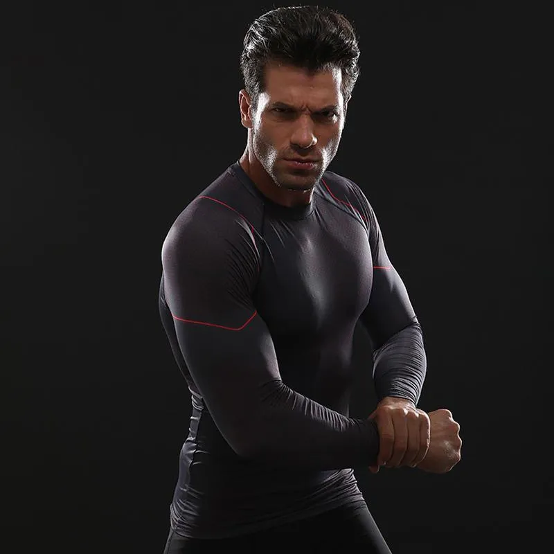 Avengers 3 IRON MAN Long Sleeve Compression Shirt