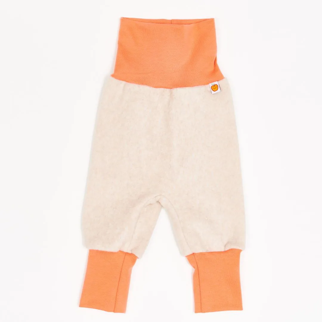 Baby pants "Fleece Nude Marl/Apricot"