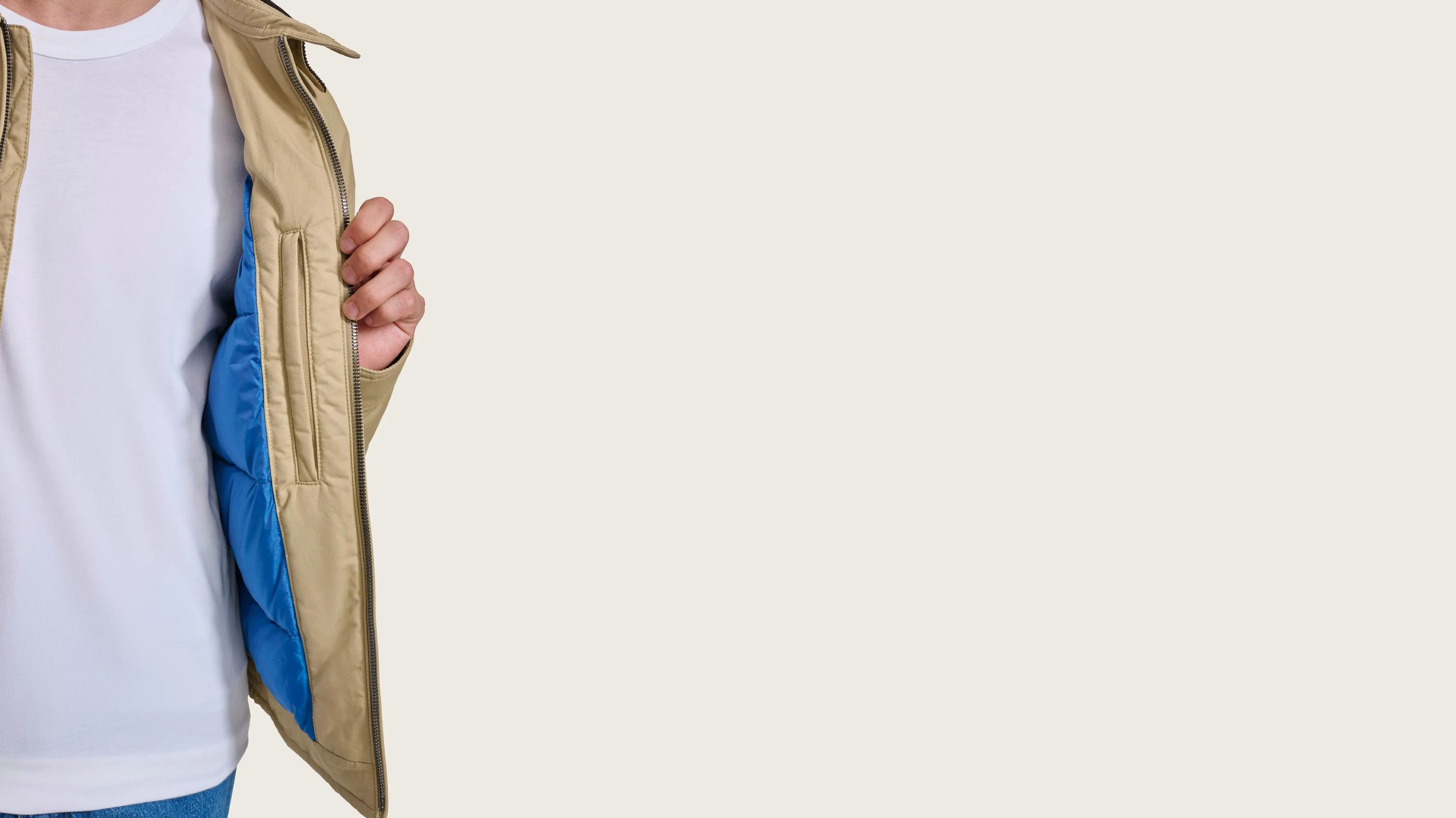 Baby Twill Cord Collar Bomber Jacket