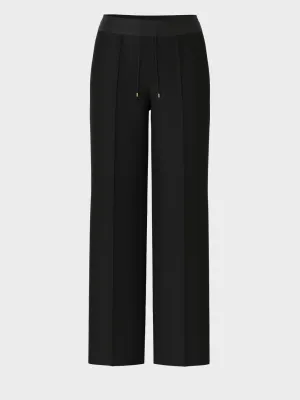 black straight leg pants