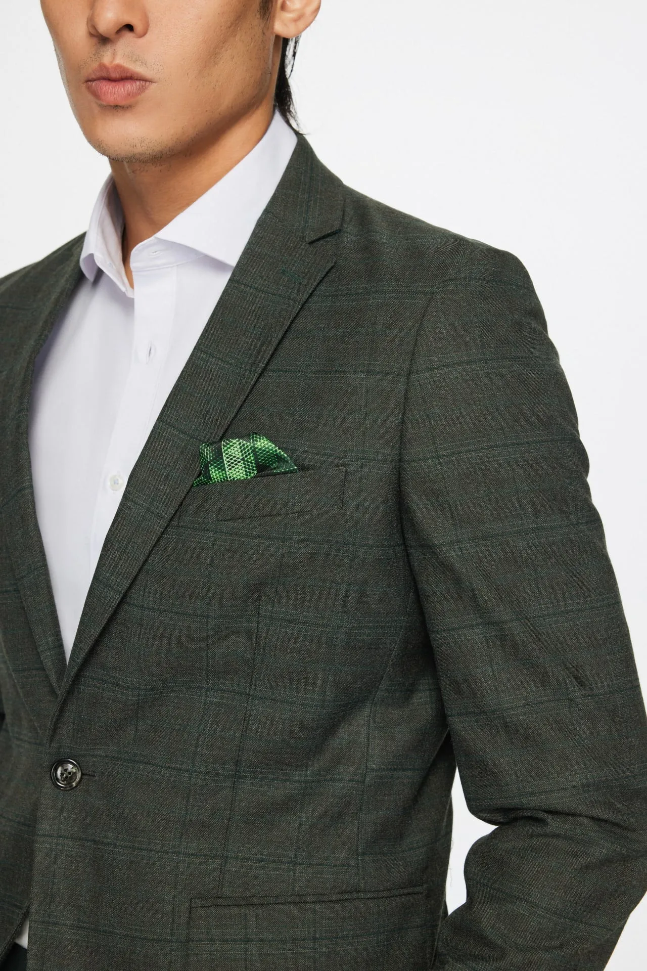 Check Multi Way Stretch Suit