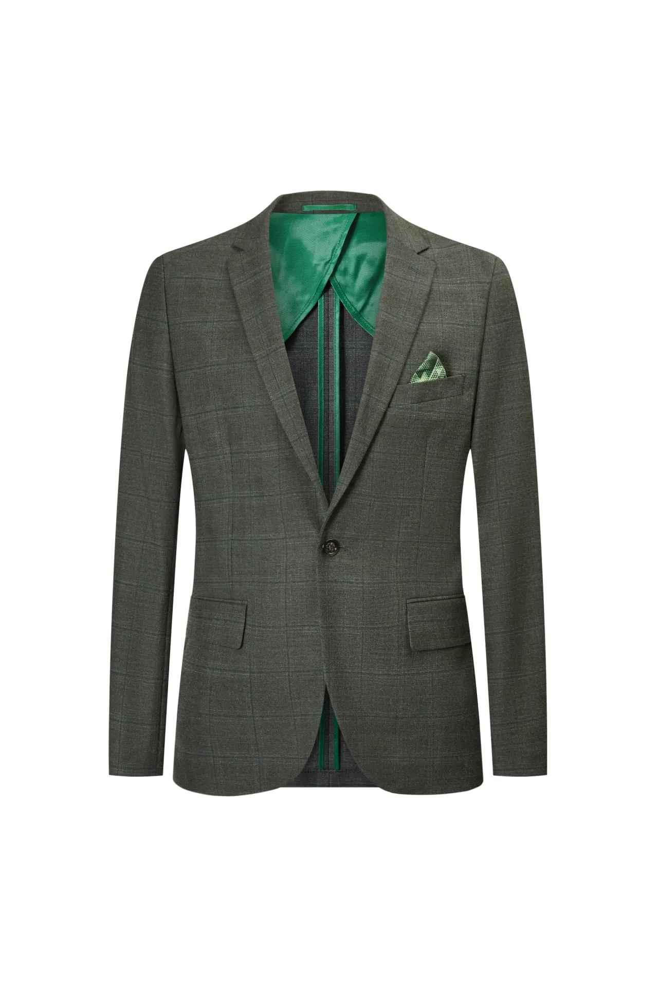 Check Multi Way Stretch Suit