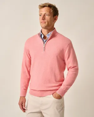 Desmond Plaited Cotton Blend 1/4 Zip Sweater