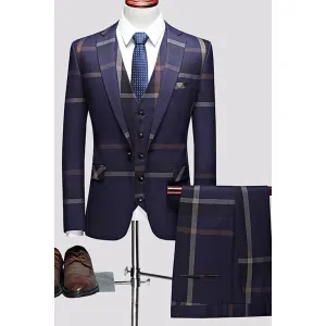ElegantBlend Skinny Zipper Fly 3 Piece Suit 4