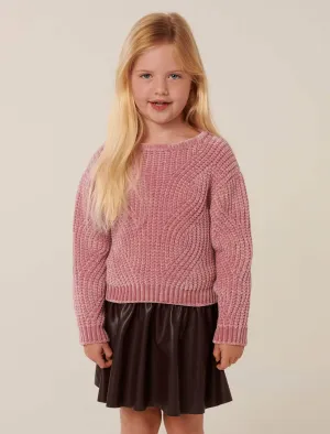 Francine Girls Cable Crew Top
