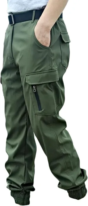Mens Tactical Pants Fashion Solid Multiple Pockets Multi Multifunctional Work Trousers Slim Fit Cinch Bottom Trousers