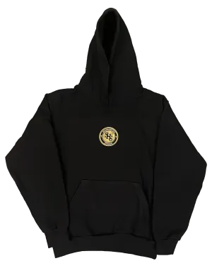 Monogram Logo Hoodie - Black/Gold