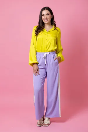 Nicole Pants Lilac Cream