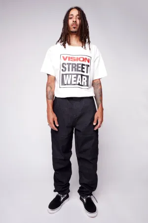 OLI - Straight Leg Denim With Adjustable Bottom Hem - Black