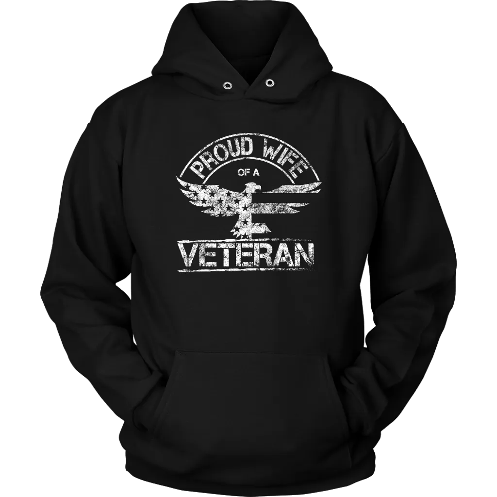 Proud Wife of a Veteran Unisex Hoodie