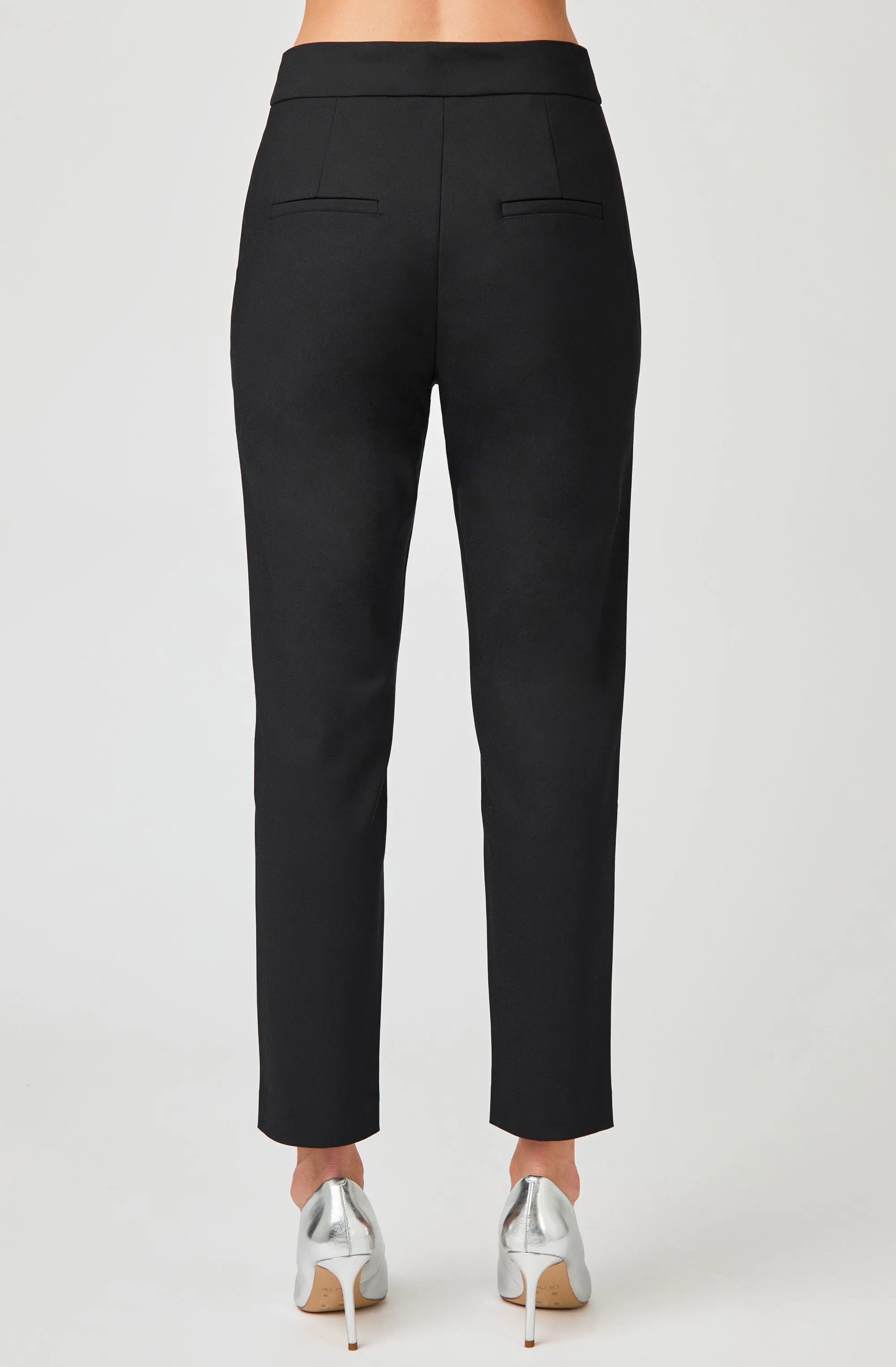 Straight Leg Pant with Silver Buckle