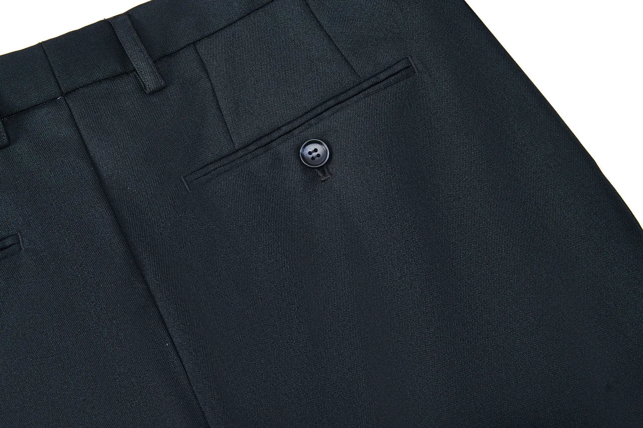 Teflon Finishing Stain Resistant Formal Pants in Elastic Smart Fit
