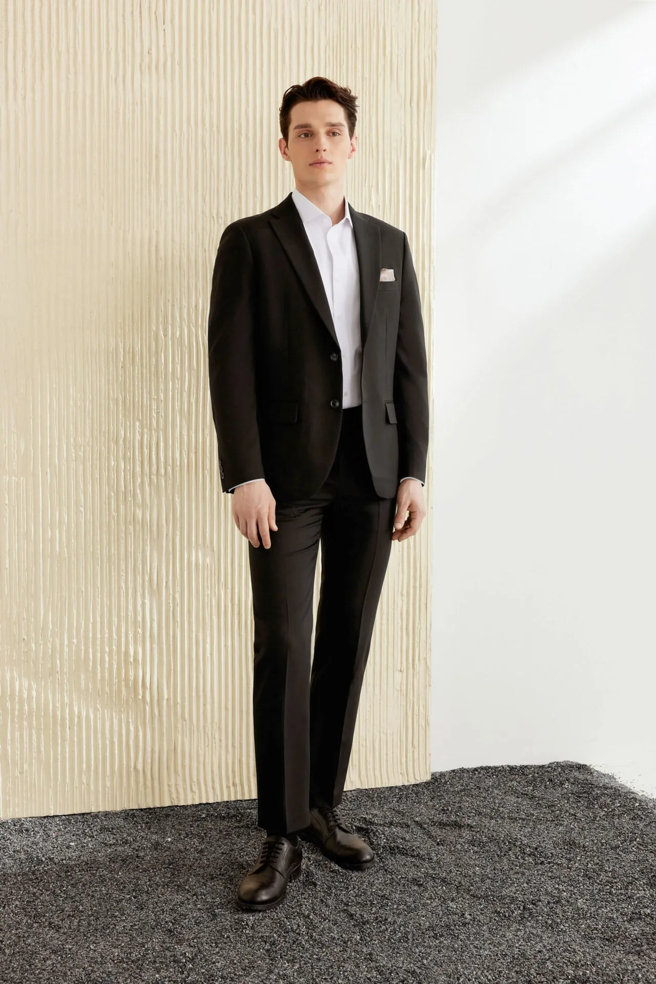 Teflon Finishing Stain Resistant Formal Pants in Elastic Smart Fit