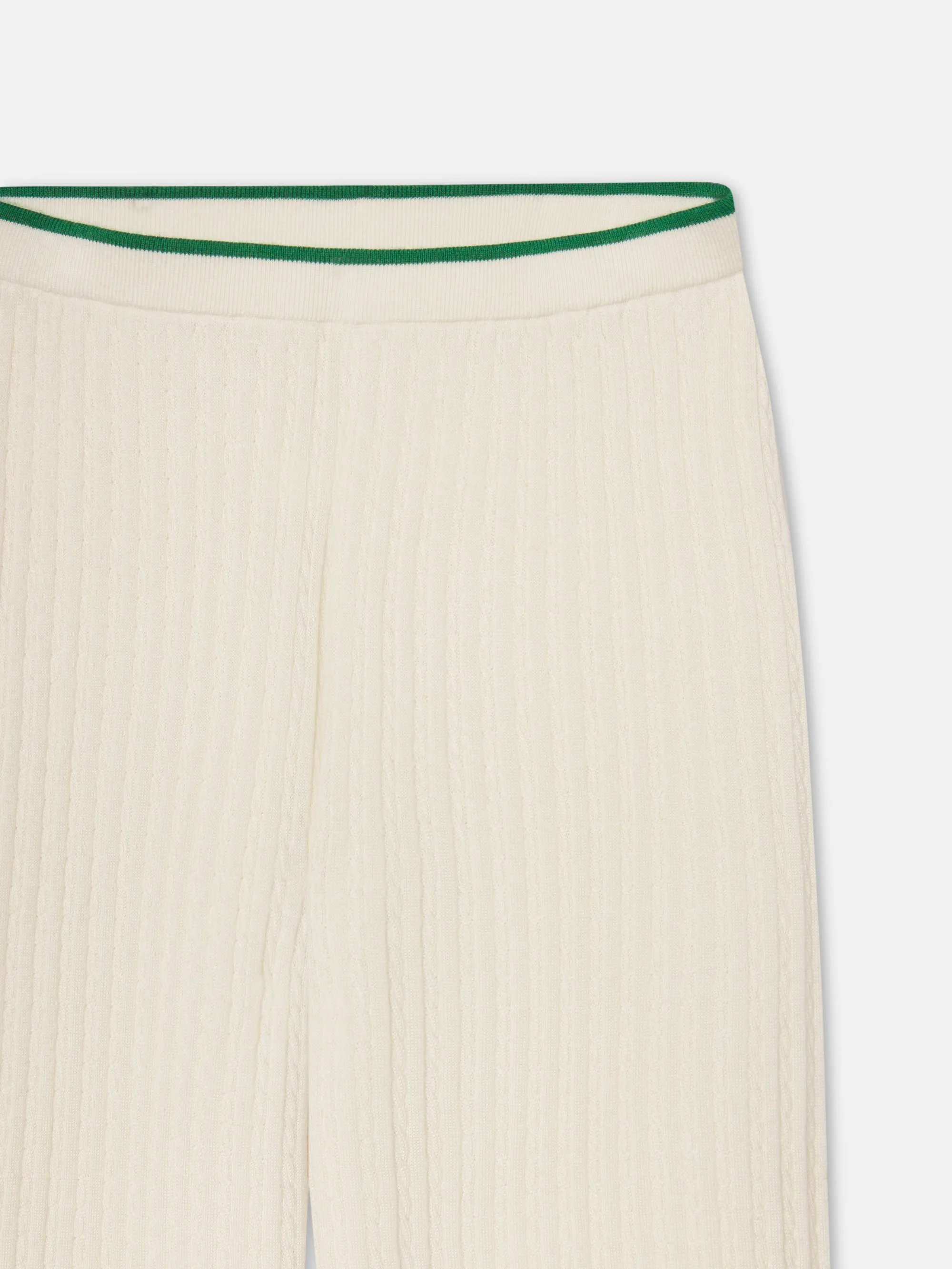 The Cable Sweat Pants -- Kelly Green Multi