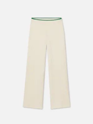 The Cable Sweat Pants -- Kelly Green Multi