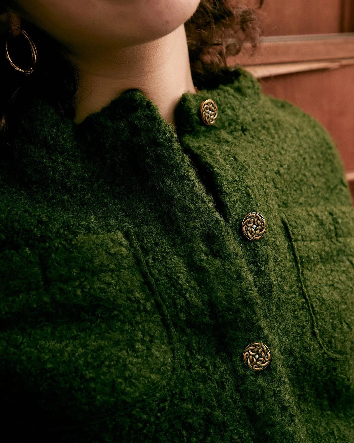 The Fluffy Metal Buckle Jacket