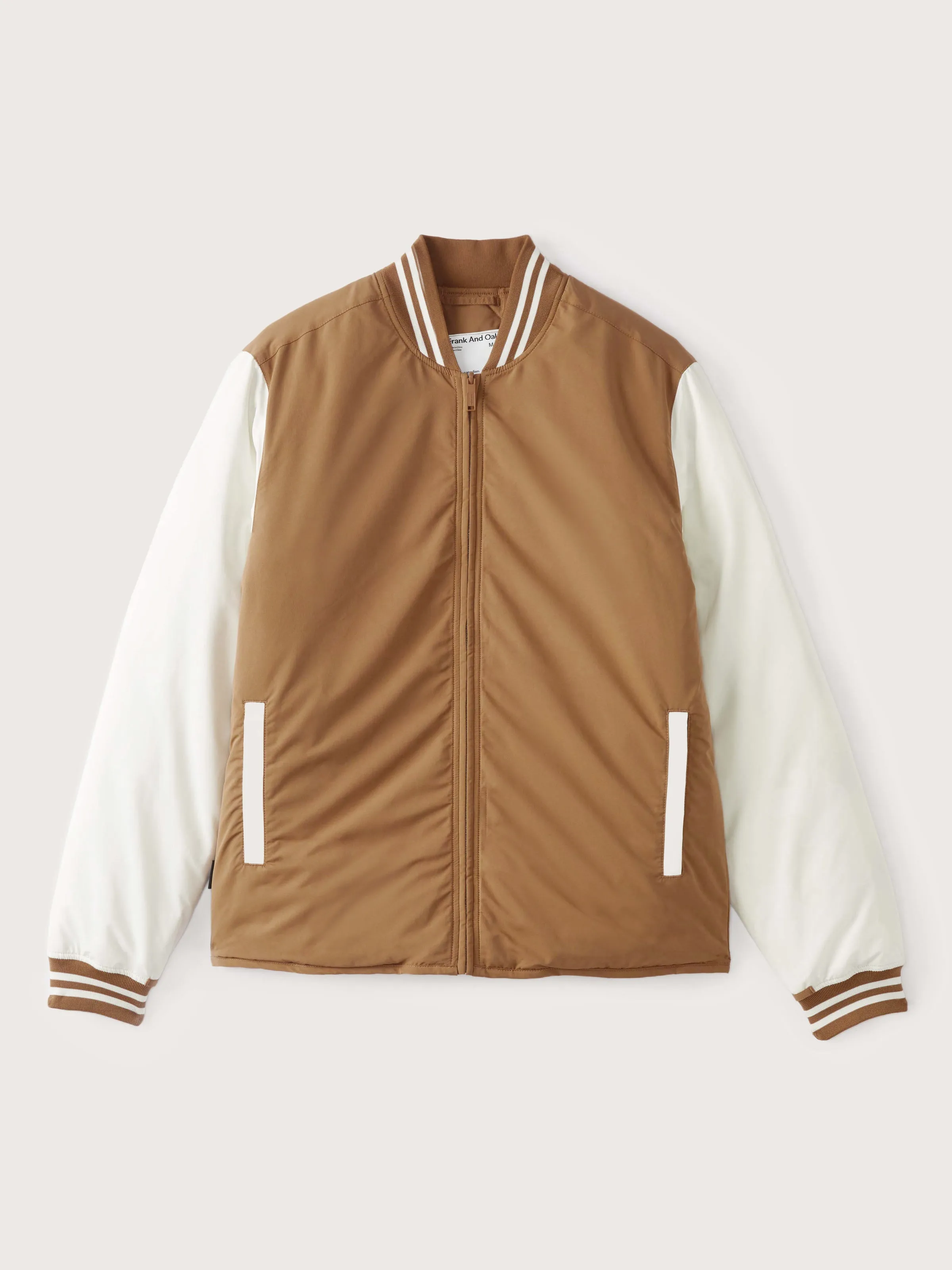 The Varsity Skyline Bomber in Amber