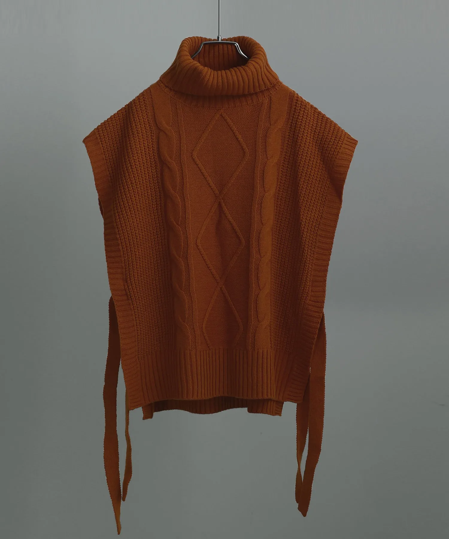 Turtleneck Knit Vest