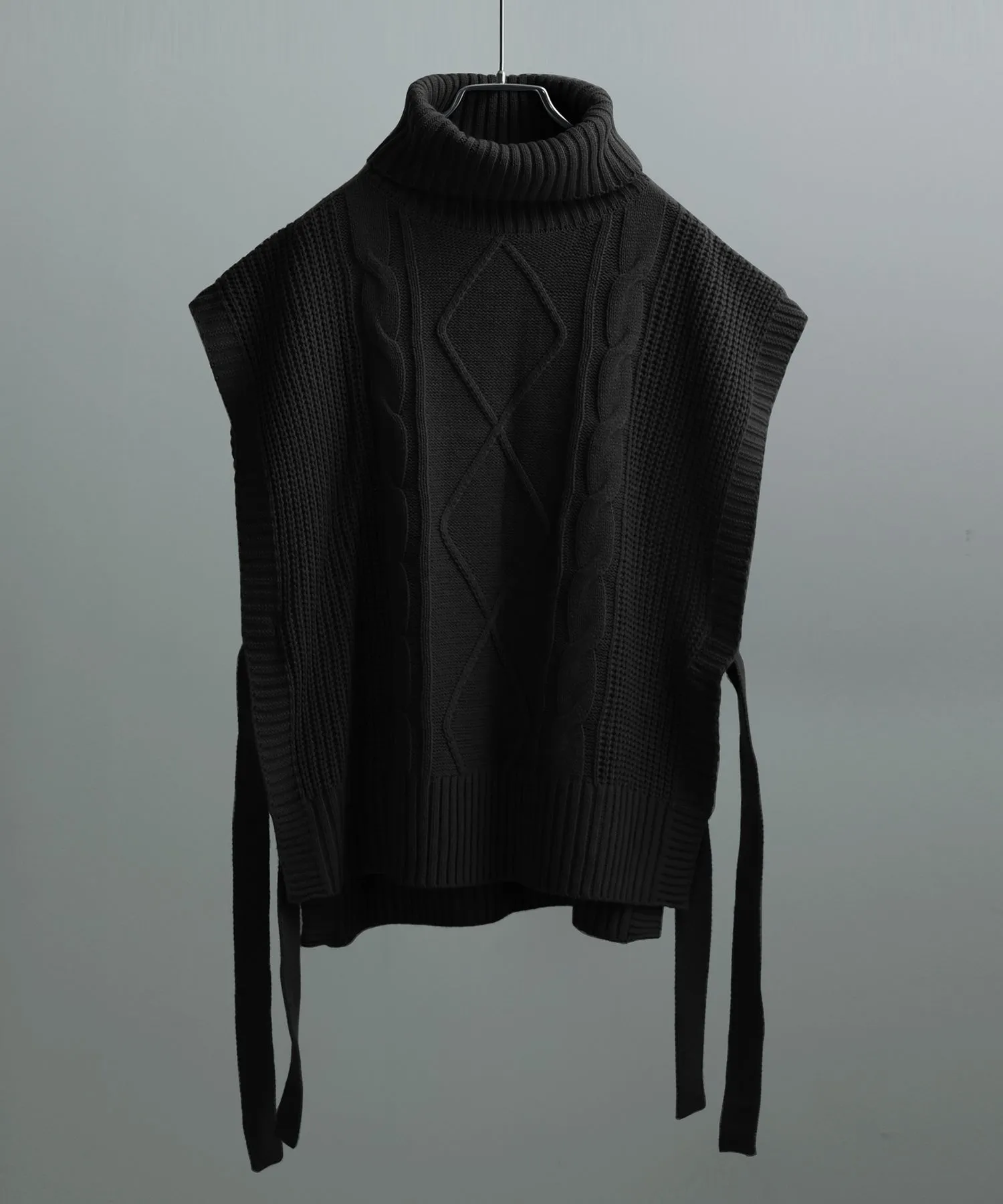 Turtleneck Knit Vest