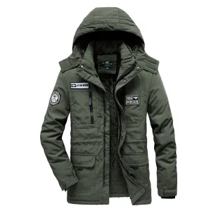 West Louis Fashion Casual Tactics Military Hooded Coat
