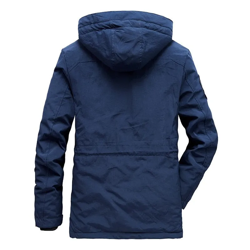 West Louis Fashion Casual Tactics Military Hooded Coat