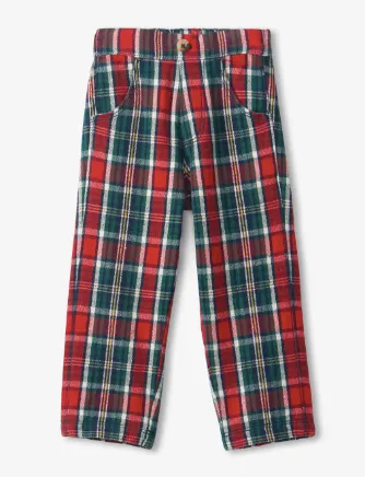 Winter Plaid Straight Leg Pant