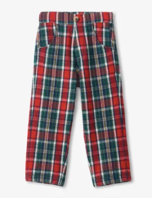 Winter Plaid Straight Leg Pant