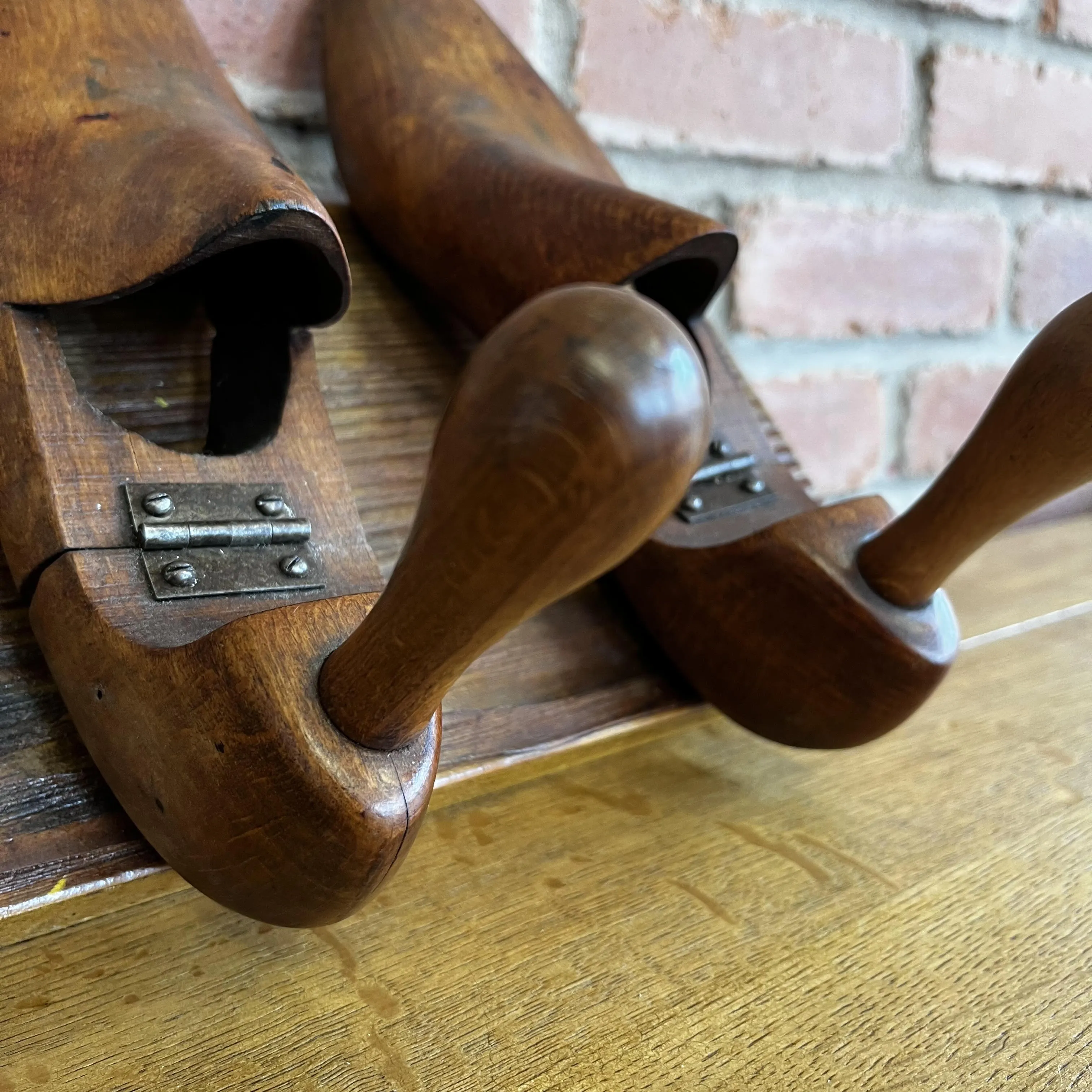 Wooden Vintage Shoe Last/Stretcher Coat Hangers