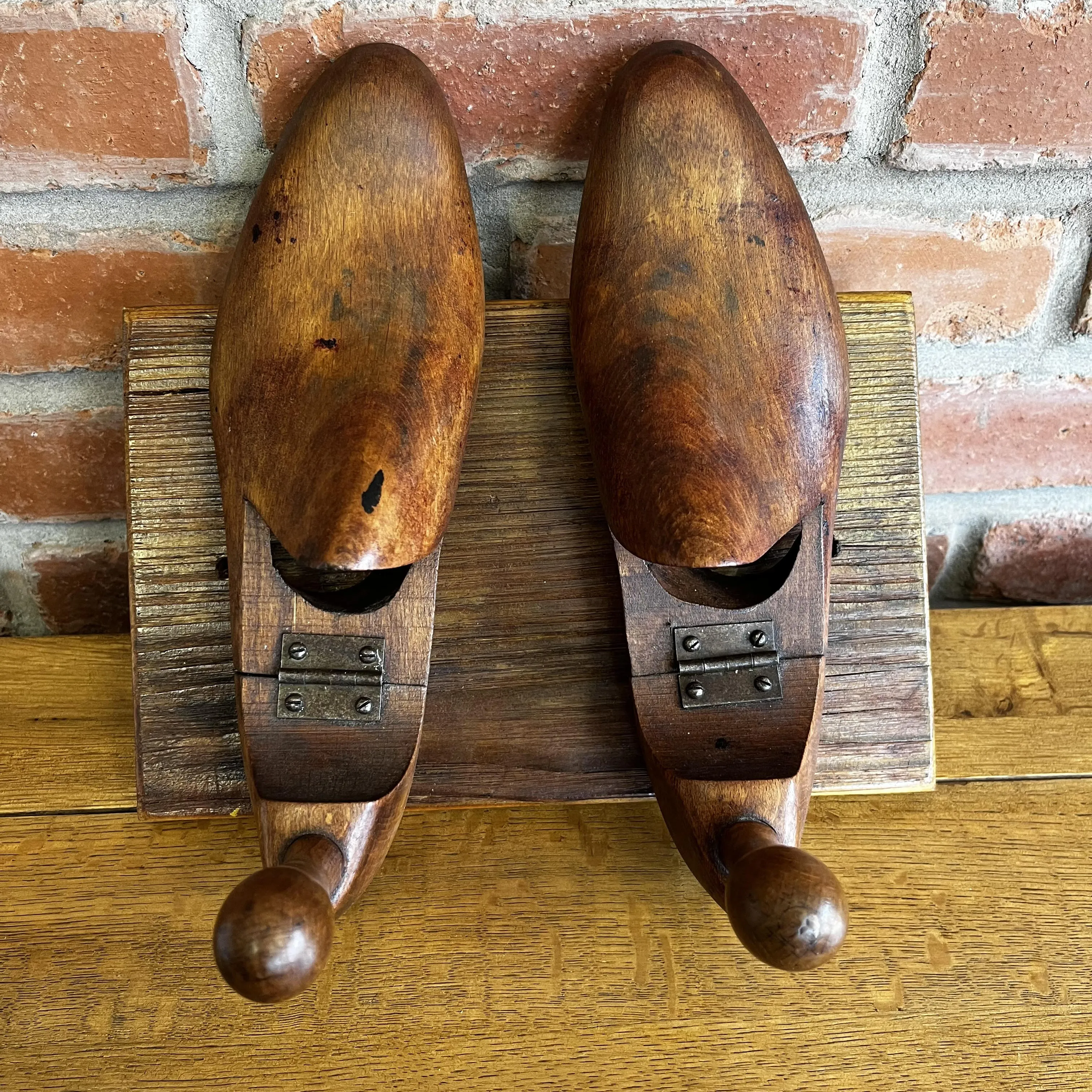 Wooden Vintage Shoe Last/Stretcher Coat Hangers