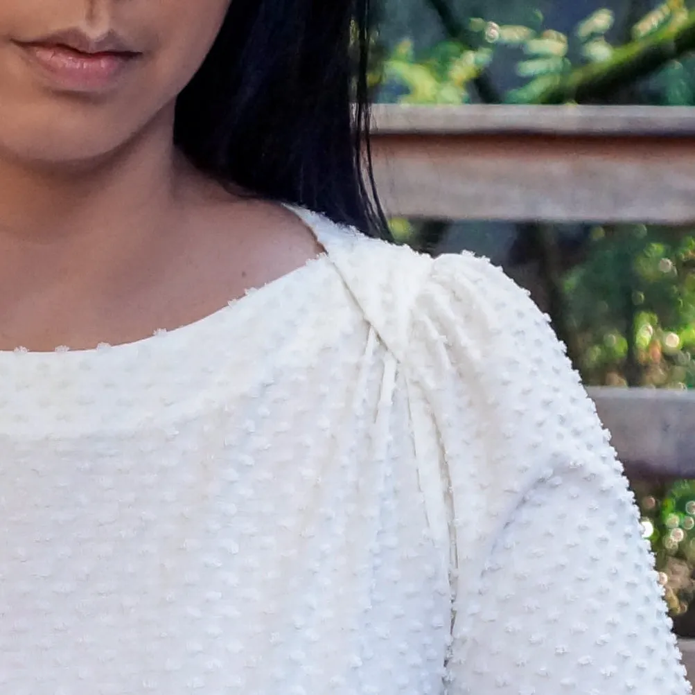Ynez Tee - Ivory Dot